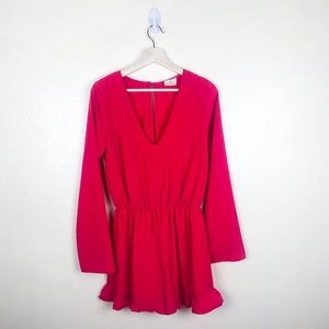 Pins & Needles Pink Flowy Romper